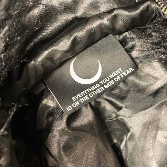 Killstar Glampire Faux Fur Coat with Strap Details (Read Desc. Custom Hardware) - Picture 8 of 13